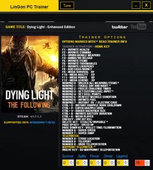 Dying light (+25 trainer) fling. Dying Light: The Following Trainer +28 v1.10.0 - 1.11.2 FLiNG - download cheats, codes, trainers