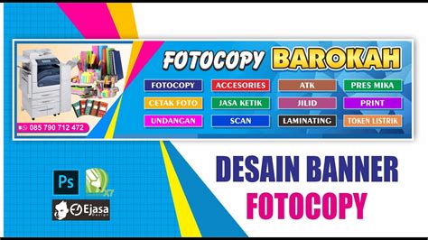 15 Banner Fotocopy Menarik Contoh Desain Sederhana ONPOS