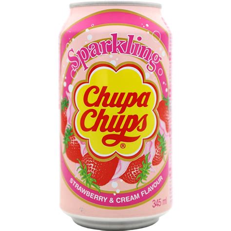 Refresco Chupa Chups Strawberry And Cream Flavour 345ml