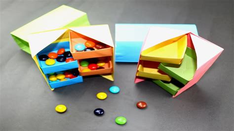 Origami Secret Stepper Box Tutorial Paper Kawaii