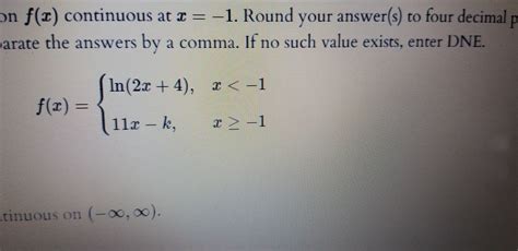 find the value s of k such that the function f x continuous at x 1 unifolks