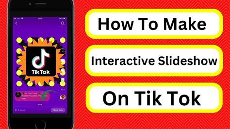 How To Make Interactive Slideshow On Tiktok How To Make An