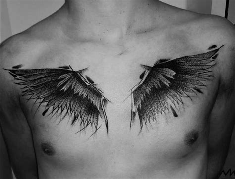 Angel Wings Chest Tattoos Ideas On Find Tattoo Designs