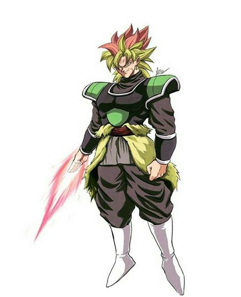 Black And Broly Fusion Anime Dragões Dragon Ball Gt