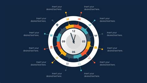 Time Clock Infographic Presentation Slidemodel