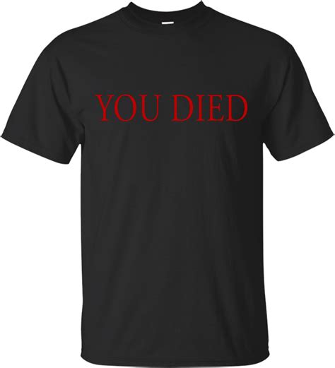Dark Souls You Died Plain Black T Shirt For Men Transparent Png