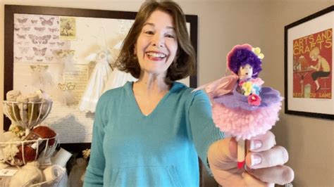How To Make A Pompom Easter Clothespin Doll Youtube