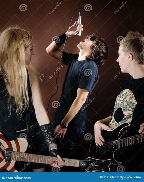 Rock Band Stock Image Image Of Arts Musical Equipment 11717345