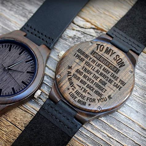 Inspiration for best girlfriend gifts for christmas 2020. Son Mom - Way Back Home - Wood Watch | Girlfriend gifts ...