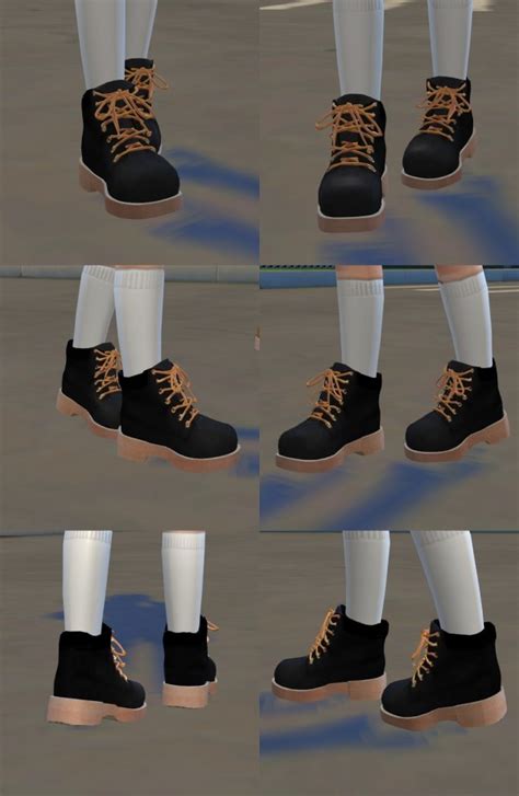 Sims4 Marigold Child Hiking Boots • Sims 4 Downloads
