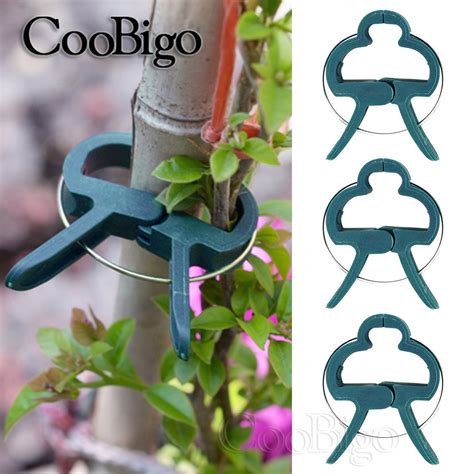 20pcs Plant Clips Reusable Supporting Stems Fixed Clamp Garden
