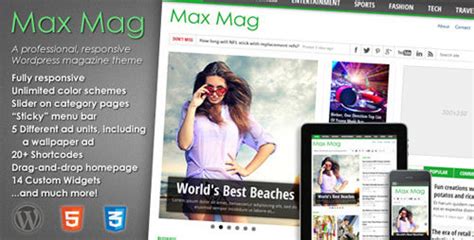 Max Mag V Responsive WordPress Magazine Theme JOJOThemes
