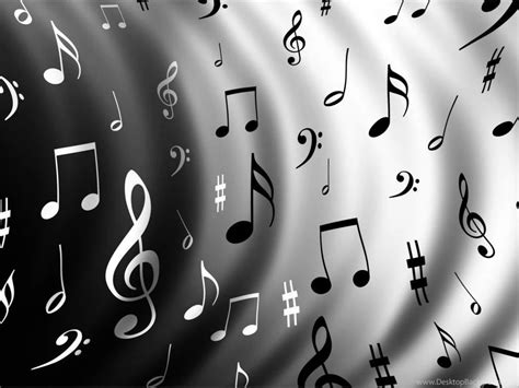 Best Black And White Music Notes Desktop Background