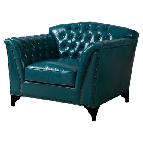 To protect your floor and to avoid noise, the chair legs are equipped with plastic caps, meaning the furniture. Oversized teal leather chair | Products I Love | Pinterest