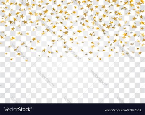 Gold Star Confetti Background Royalty Free Vector Image