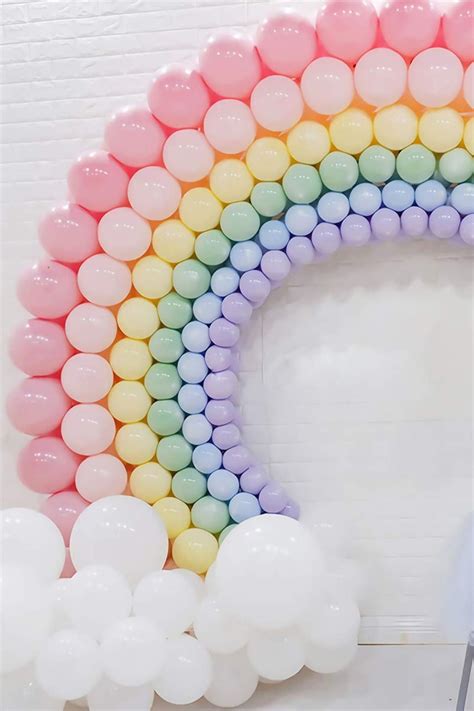 Rainbow 300pcs Balloons Decoration In 2020 Rainbow Party Decorations