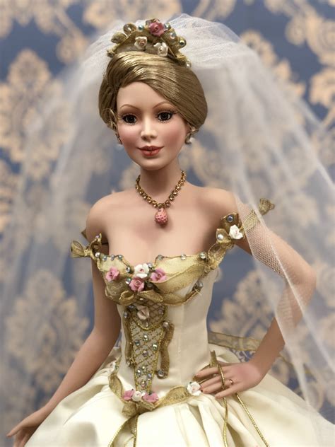 “jewels of a perfect love” ashton darke porcelain doll bride dolls barbie bride barbie wedding
