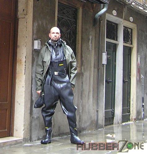 Wadertom Rubberworkie Hazrob Chest Waders From The Web RubberKnight Looking Hot