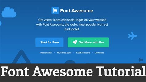 How To Add Font Awesome Icons In Html Youtube