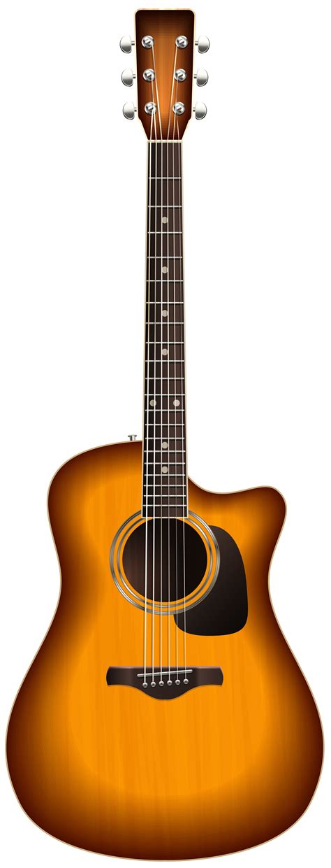 Black Acoustic Guitar Png Free Logo Image