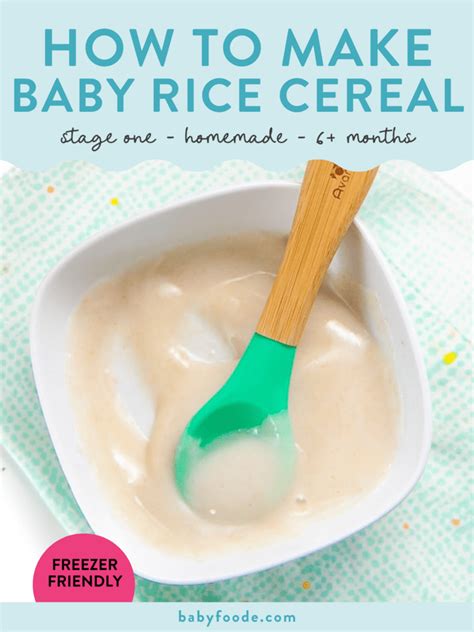 The List Of 20 Rice Cereal For Babies