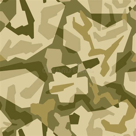 Modèle Sans Couture De Camouflage Géométrique Texture Militaire Moderne