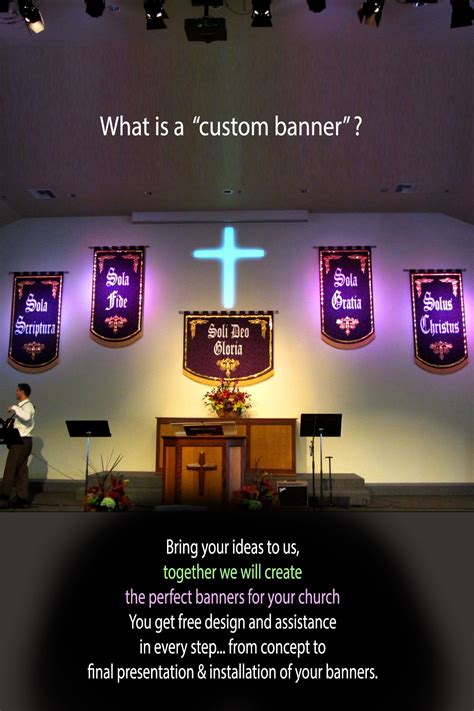 Use Custom Fabric Church Banners To Match The Logo Appearance Colors