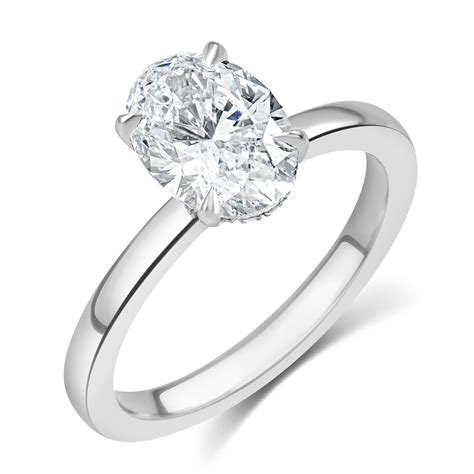 Oval Diamond Solitaire Ring Pravins