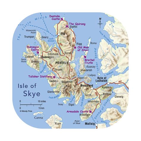 Isle Of Skye Map Coaster