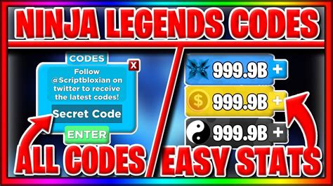 When other players try to make money in the course of the game, these codes make it clean for you and you could attain what you want in advance with. *SECRET* NINJA LEGENDS CODES | ROBLOX - YouTube