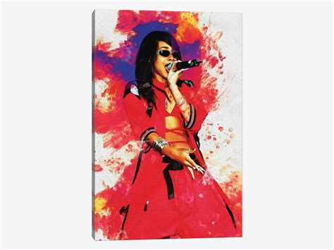 Smudge Of Aaliyah Canvas Artwork By Gunawan Rb Icanvas