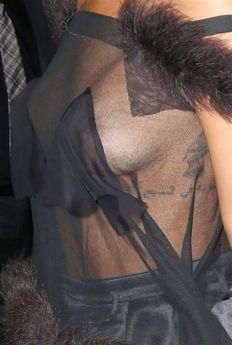 Rihanna See Through Blouse Nipple Slip In New York Album On Imgur