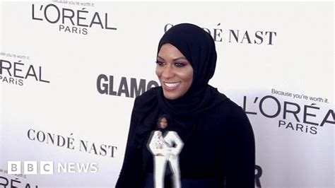 Us Muslim Olympian Unveils First Hijab Wearing Barbie Bbc News