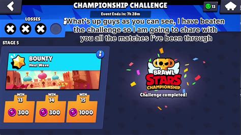 Daily meta of the best recommended global brawl stars meta. Championship Challenge 1st match | Who_Brawl Stars ...
