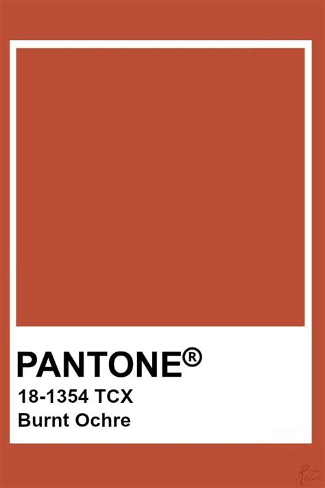 Pantone Burnt Ochre Pantone Colour Palettes Pantone Color Chart