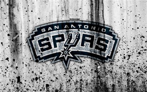 Download Wallpapers 4k San Antonio Spurs Grunge Nba Basketball Club
