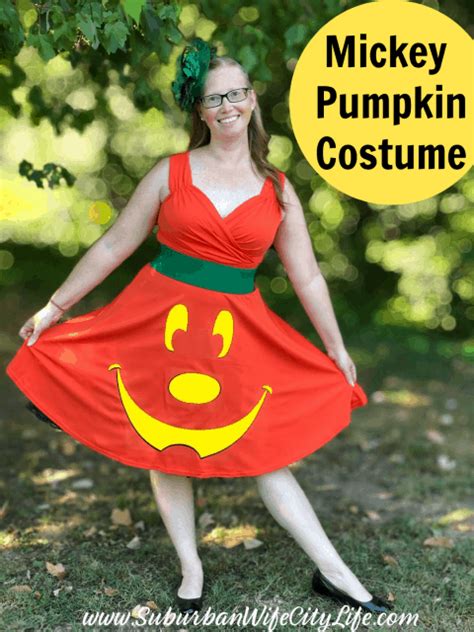 Mickey Pumpkin Costume Suburban Wife City Life