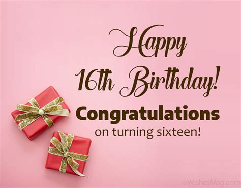Do you know what's sweet? 16th Birthday Wishes - Happy Sweet 16 Messages | WishesMsg