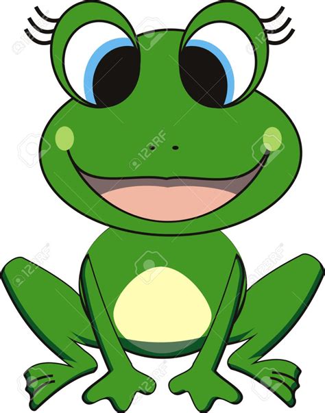 Ilustración vectorial de rana feliz Foto de archivo Frog art Cute frogs Frog pictures