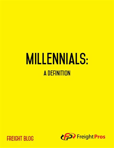 Millennials Meaning