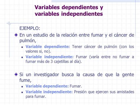 Ejemplos De Hipotesis Y Variables Dependientes E Inde