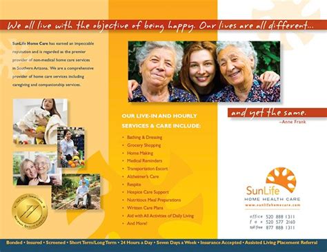 Home Care Brochure Samples