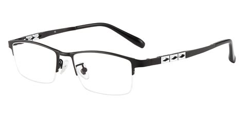 Burlington Rectangle Prescription Glasses Black Men S Eyeglasses