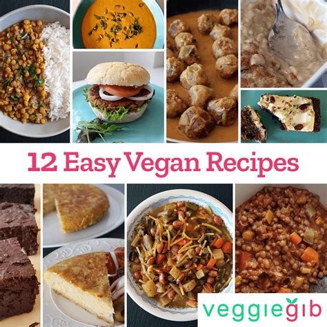 12 Easy And Tasty Vegan Recipes For Veganuary From Veggiegib Vegan