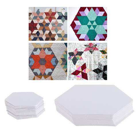 I am sharing the pdf with you, . Jili Online 200 Pieces Hexagon Shape Paper Quilting ...