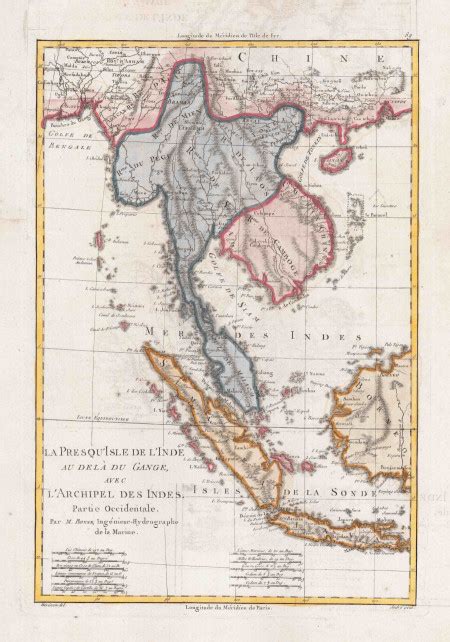 Mapmaker Rigobert Bonne Antique Maps Indonesia