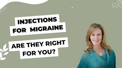 Injections For Migraine Are They Right For You Youtube
