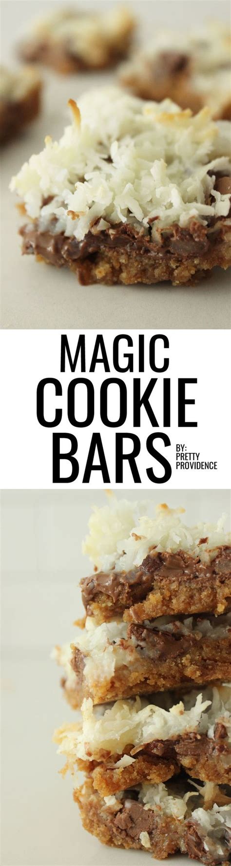 Magic bars were without a doubt invented sometime after the creation of sweetened condensed milk in the early part of the 20th century. Easy Magic Cookie Bars | Recipe | Magic cookie bars ...