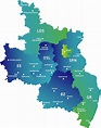 Karte Lausitz - Deutschlandkarte 2023