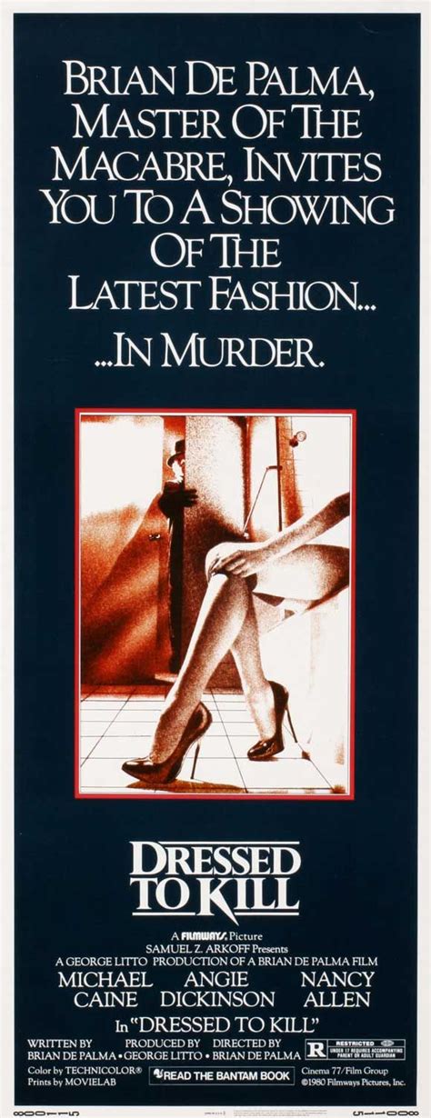 Dressed To Kill 1981 Usa Thriller D Brian De Palma Nancy Allen Michael Caine Angie